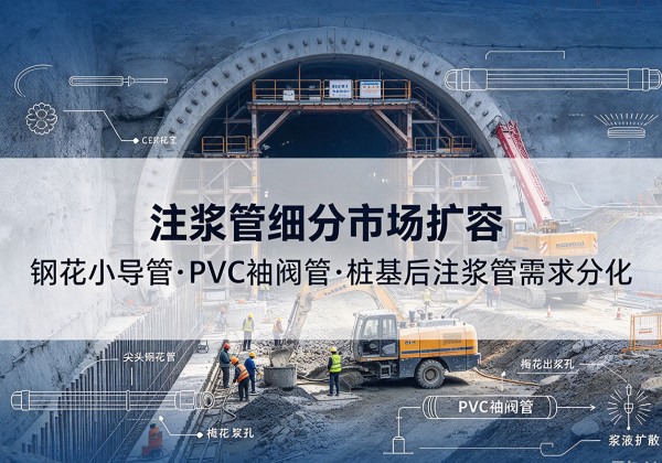 奈曼旗注浆管细分市场扩容，隧道钢花小导管、PVC 袖阀管、桩基后注浆管需求分化